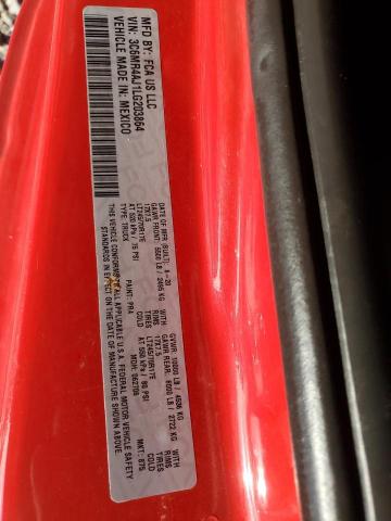 3C6MR4AJ1LG203864 - 2020 RAM 2500 TRADESMAN RED photo 12