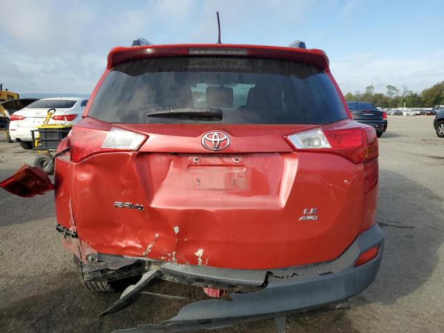JTMBFREV4ED079902 - 2014 TOYOTA RAV4 LE წითელი ფოტო 6