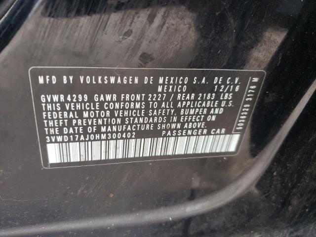 3VWD17AJ0HM300402 - 2017 VOLKSWAGEN JETTA SPORT 黑色 照片 13