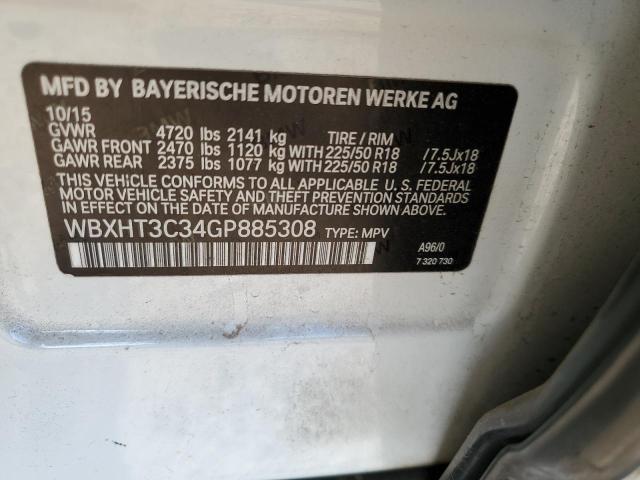 WBXHT3C34GP885308 - 2016 BMW X1 XDRIVE28I Սպիտակ լուսանկար 13
