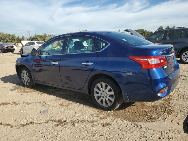 3N1AB7AP0KY377877 - 2019 NISSAN SENTRA S Bleu photo 2