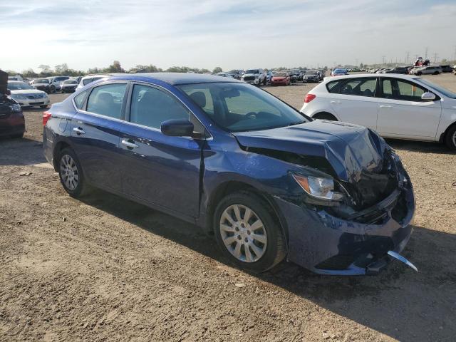3N1AB7AP0KY377877 - 2019 NISSAN SENTRA S Bleu photo 4
