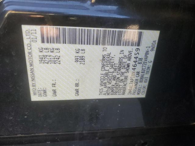 1N4AL2AP1BN464459 - 2011 NISSAN ALTIMA BASE Սև լուսանկար 13