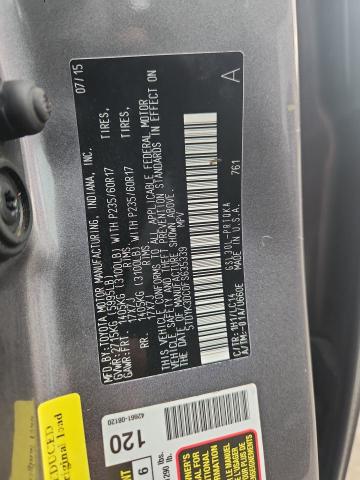 5TDYK3DC0FS635339 - 2015 TOYOTA SIENNA XLE GRAY photo 13