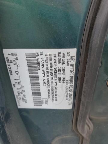 2FAFP71W1YX163972 - 2000 FORD CROWN VICT POLICE INTERCEPTOR GREEN photo 23