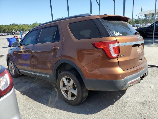 1FM5K8D85HGA28308 - 2017 FORD EXPLORER XLT Orange Foto 2