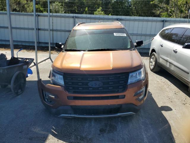 1FM5K8D85HGA28308 - 2017 FORD EXPLORER XLT Orange Foto 5