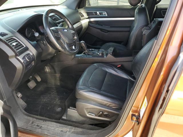 1FM5K8D85HGA28308 - 2017 FORD EXPLORER XLT Orange Foto 7
