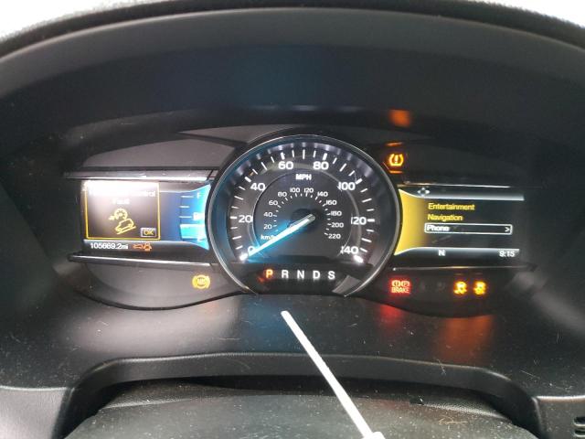 1FM5K8D85HGA28308 - 2017 FORD EXPLORER XLT Orange Foto 9