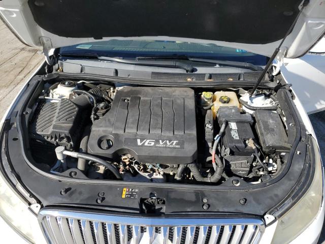 1G4GC5ED3BF302599 - 2011 BUICK LACROSSE CXL Ақ фото 11