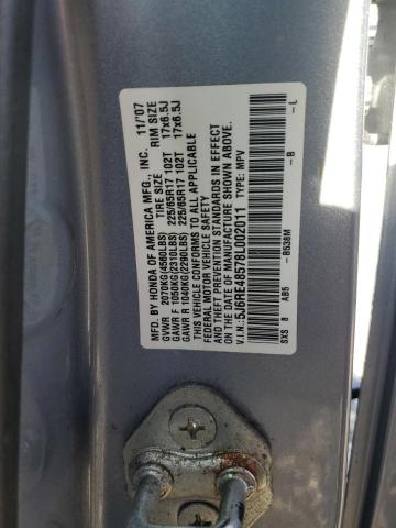 5J6RE48578L002011 - 2008 HONDA CR-V EX BLUE photo 13