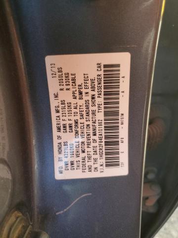 1HGCR2F84EA101962 - 2014 HONDA ACCORD EXL GRAY photo 12