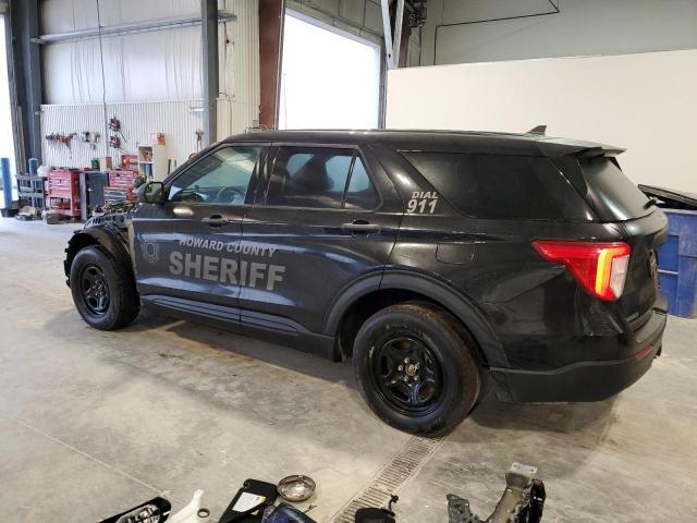 1FM5K8AC5NGB47691 - 2022 FORD EXPLORER POLICE INTERCEPTOR Schwarz Foto 2