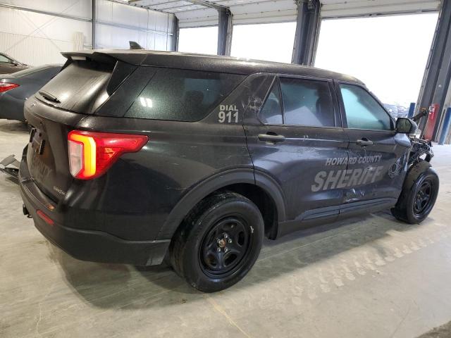 1FM5K8AC5NGB47691 - 2022 FORD EXPLORER POLICE INTERCEPTOR Schwarz Foto 3