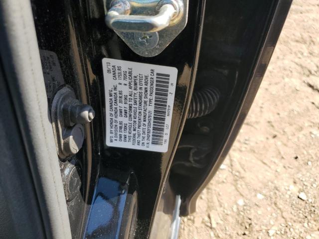 2HGFB2F53DH579121 - 2013 HONDA CIVIC LX 黑色 照片 12