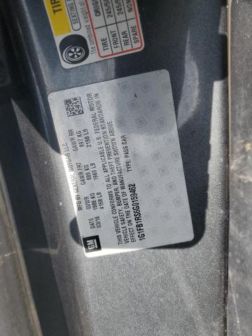 1G1FB1RS6G0159462 - 2016 CHEVROLET CAMARO LT GRAY photo 12