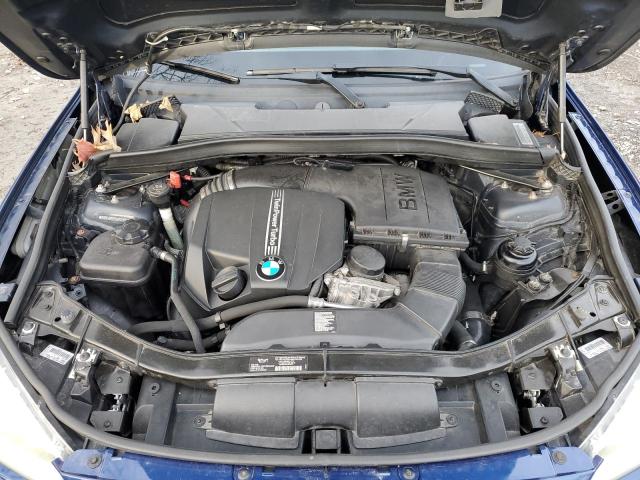 WBAVM5C54DVV89459 - 2013 BMW X1 XDRIVE35I BLUE photo 11