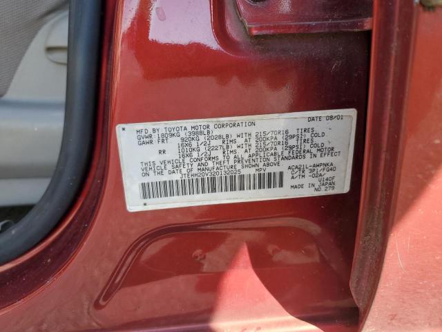 JTEHH20V320132025 - 2002 TOYOTA RAV4 Նարնջագույն լուսանկար 13