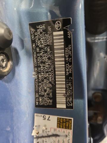 JTDKB20U987712317 - 2008 TOYOTA PRIUS BLUE photo 14