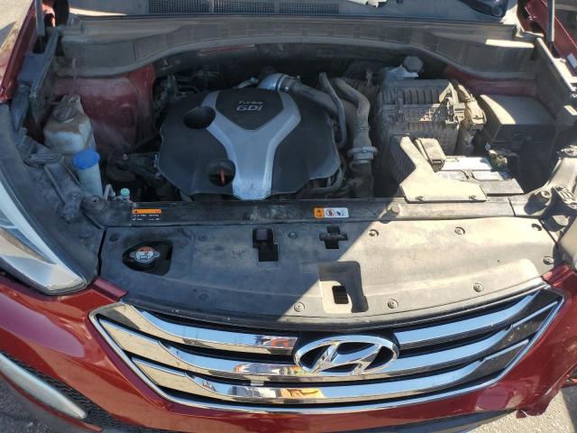 5XYZW3LA0EG137193 - 2014 HYUNDAI SANTA FE S BURGUNDY photo 11