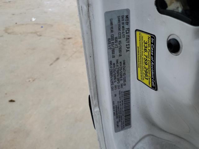 ZFBERFABXH6G31187 - 2017 RAM PROMASTER WHITE photo 13