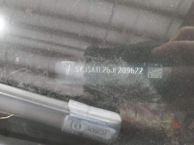 5YJSA1E26JF289622 - 2018 TESLA MODEL S BLACK photo 12