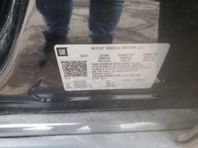 5GAERBKW8JJ140139 - 2018 BUICK ENCLAVE ESSENCE შავი ფოტო 12