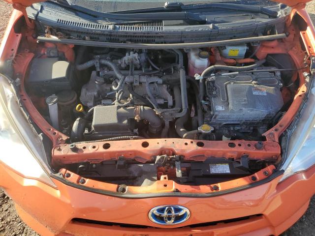 JTDKDTB39E1084990 - 2014 TOYOTA PRIUS C ORANGE photo 11