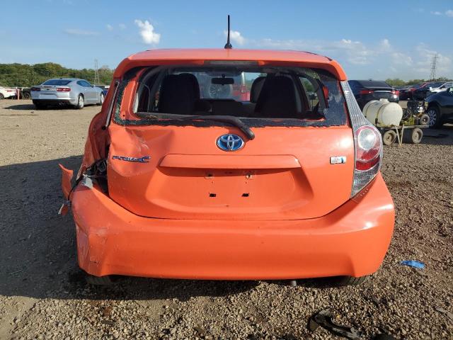 JTDKDTB39E1084990 - 2014 TOYOTA PRIUS C ORANGE photo 6