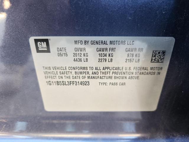 1G11B5SL3FF314923 - 2015 CHEVROLET MALIBU LS Mavi fotoğraf 13