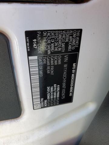 W1Y40CHY6NT102675 - 2022 MERCEDES-BENZ SPRINTER 2500 Weiß Foto 13