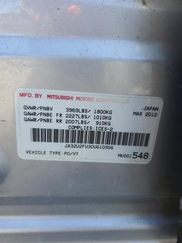 JA32U2FU3CU610506 - 2012 MITSUBISHI LANCER ES/ES SPORT SILVER photo 13