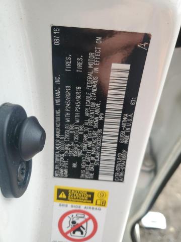 5TDJKRFHXGS322796 - 2016 TOYOTA HIGHLANDER XLE Biały zdjęcie 13