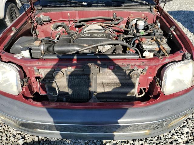 5TBBT441XYS031123 - 2000 TOYOTA TUNDRA ACCESS CAB Czerwony zdjęcie 11