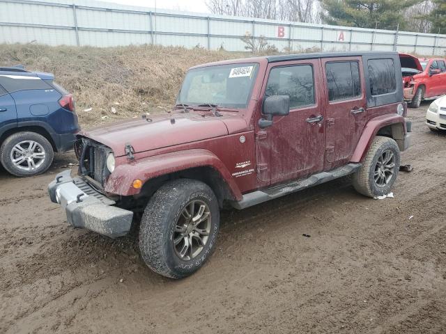 1J4GA59169L732028 - 2009 JEEP WRANGLER U SAHARA BURGUNDY photo 1