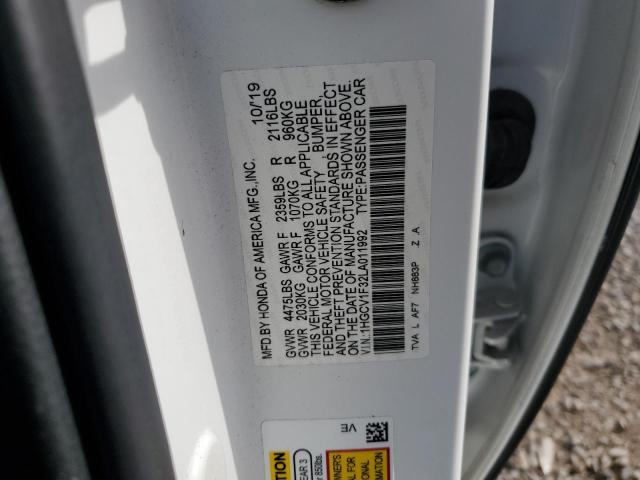 1HGCV1F32LA011992 - 2020 HONDA ACCORD SPORT 白色 照片 12