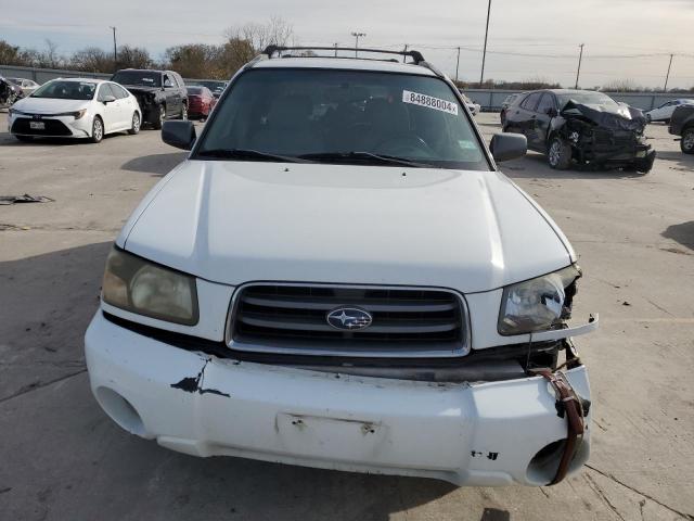 JF1SG65615H724122 - 2005 SUBARU FORESTER 2.5XS Белый фото 5