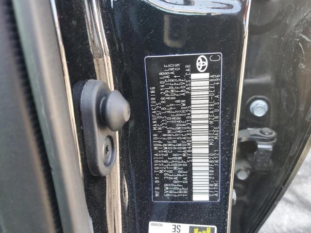 5YFB4MDEXSP319425 - 2025 TOYOTA COROLLA LE Սև լուսանկար 12