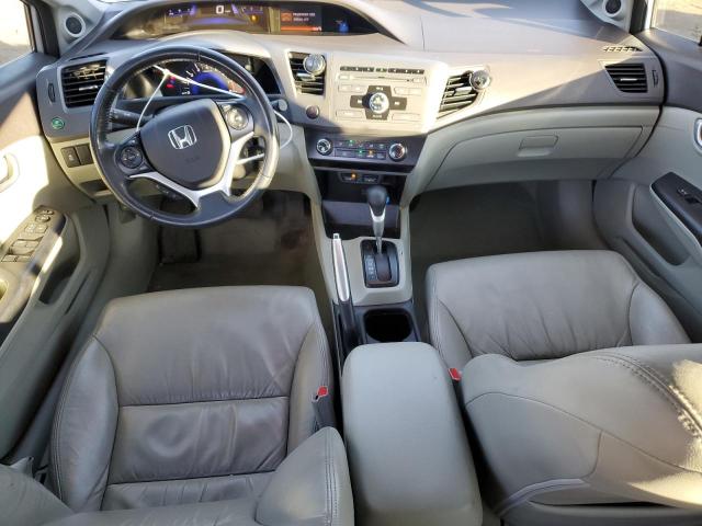 2HGFB2F94CH557744 - 2012 HONDA CIVIC EXL ვერცხლისფერი ფოტო 8