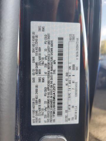 1FMCU9H65MUA12573 - 2021 FORD ESCAPE SEL BLACK photo 13