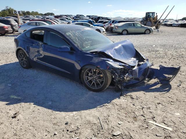 5YJ3E1EB1MF988170 - 2021 TESLA MODEL 3 أزرق صورة 4