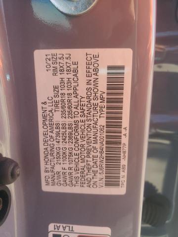 5J6RW2H84NA001062 - 2022 HONDA CR-V EXL 灰色 照片 13