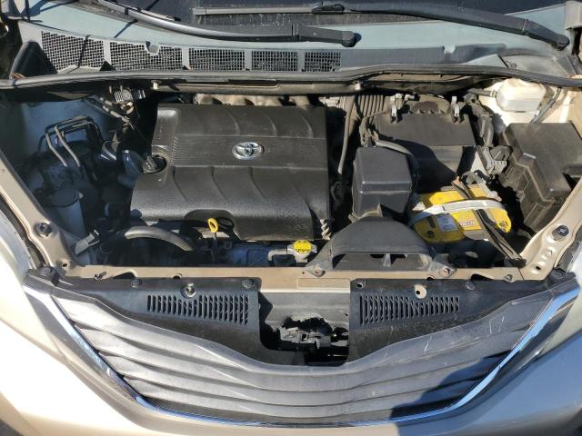 5TDYK3DC5BS040948 - 2011 TOYOTA SIENNA XLE TAN photo 12