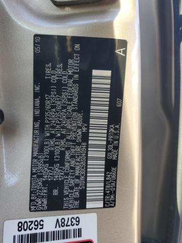 5TDYK3DC5BS040948 - 2011 TOYOTA SIENNA XLE TAN photo 13