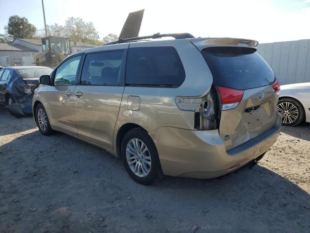 5TDYK3DC5BS040948 - 2011 TOYOTA SIENNA XLE TAN photo 2