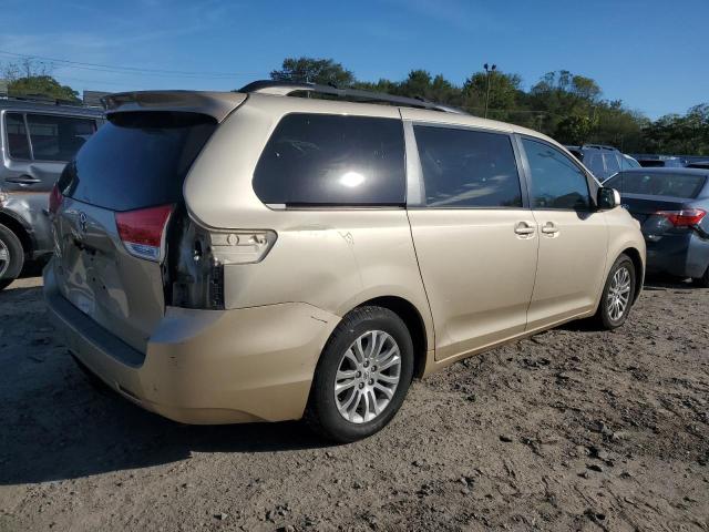 5TDYK3DC5BS040948 - 2011 TOYOTA SIENNA XLE TAN photo 3