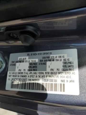 JM1NC25F860120837 - 2006 MAZDA MX-5 MIATA SILVER photo 12