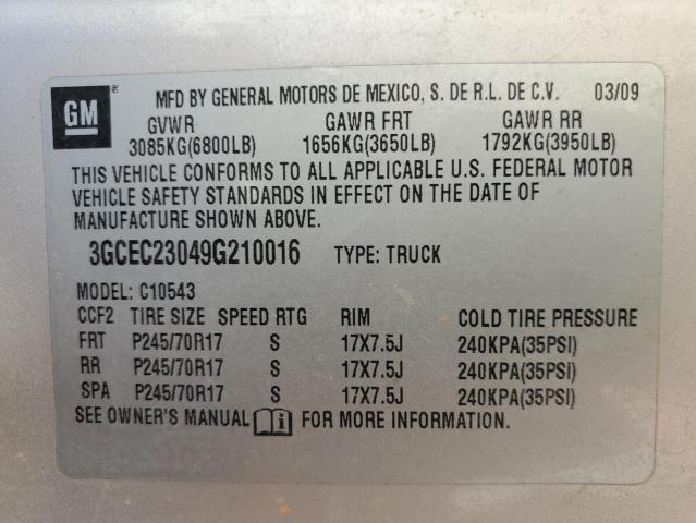 3GCEC23049G210016 - 2009 CHEVROLET SILVERADO C1500 LT Braun Foto 13