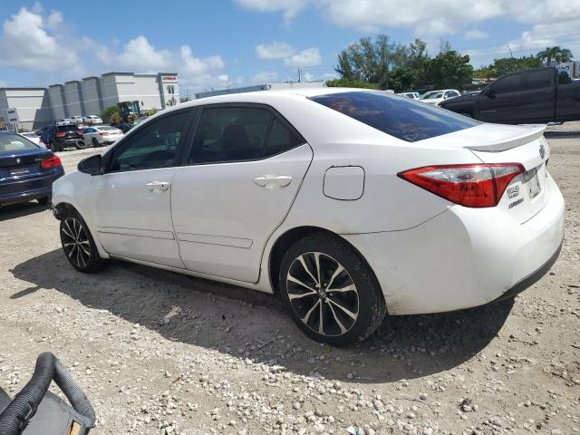 2T1BURHE8FC472303 - 2015 TOYOTA COROLLA L WHITE photo 2