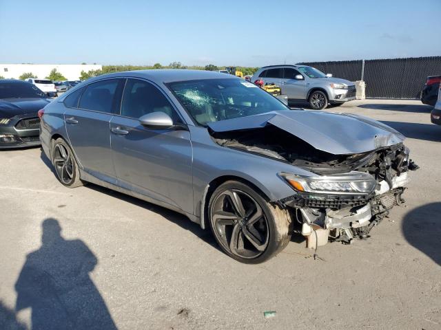 1HGCV1F35JA025284 - 2018 HONDA ACCORD SPORT Gümüş fotoğraf 4